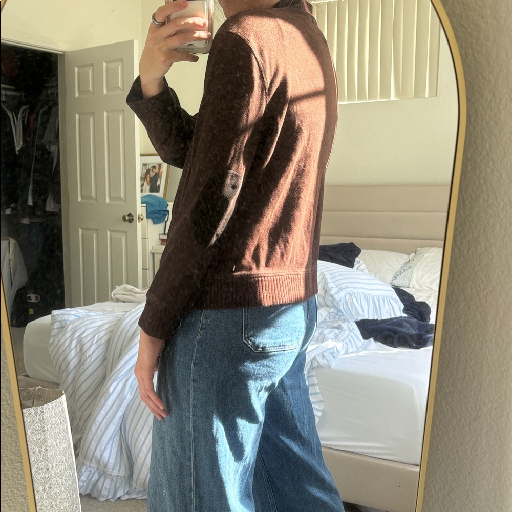 Ralph Lauren Women’s Dark Brown Zip-Up Sweater - Picture 3 of 7